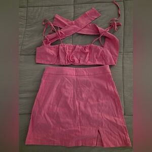 Shein Pink Two-Piece Set